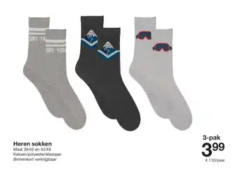 Zeeman Heren sokken aanbieding