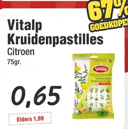 Budget Food Vitalp Kruidenpastilles aanbieding