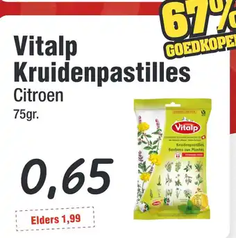 Budget Food Vitalp Kruidenpastilles aanbieding