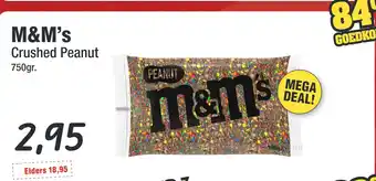 Budget Food M&M's Crushed Peanut aanbieding