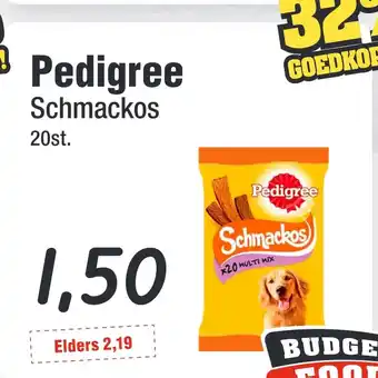 Budget Food Pedigree Schmackos aanbieding