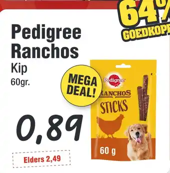 Budget Food Pedigree Ranchos Kip aanbieding