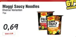 Budget Food Maggi Saucy Noodles Diverse Varianten aanbieding