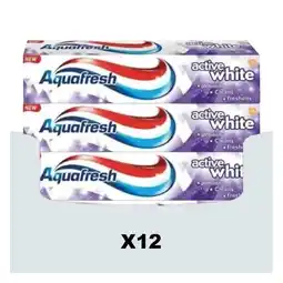 Plein.nl 12x Aquafresh Tandpasta Active aanbieding