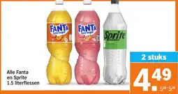 Albert Heijn Alle Fanta en Sprite aanbieding