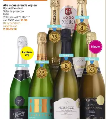 Albert Heijn Alle mousserende wijnen aanbieding