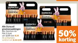 Albert Heijn Alle Duracell grootverpakkingen aanbieding