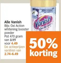 Albert Heijn Alle Vanish aanbieding