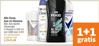Albert Heijn Alle Dove, Axe en Rexona aanbieding
