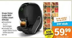 Albert Heijn Krups Dolce Gusto NEO Coffee zwart KP8308 aanbieding