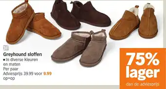 Albert Heijn Greyhound sloffen aanbieding