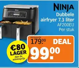 Albert Heijn Dubbele airfryer 7.3 liter AF200EU aanbieding
