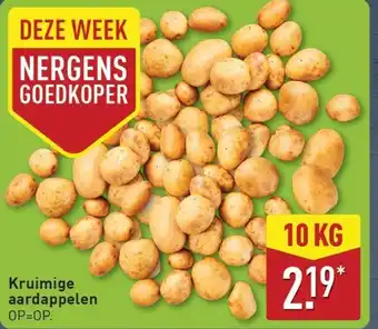 ALDI kruimige Kruimige aardappelen aanbieding