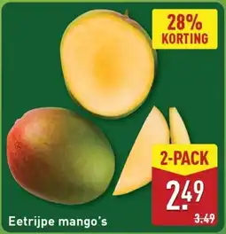 ALDI Eetrijpe mango's aanbieding