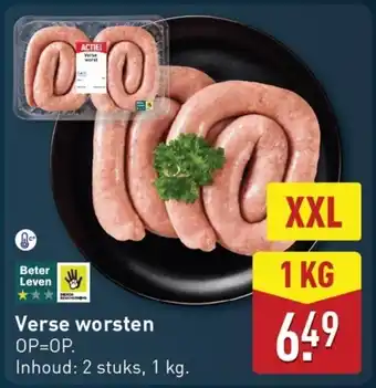 ALDI Verse worsten aanbieding