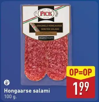 ALDI Hongaarse salami aanbieding