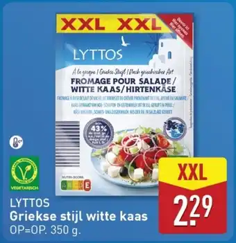 ALDI Lyttos griekse stijl witte kaas aanbieding