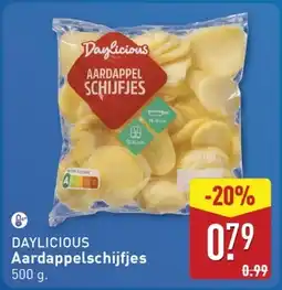 ALDI Daylicious aardappelschijfjes aanbieding