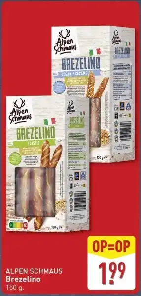 ALDI Alpen schmaus brezelino aanbieding