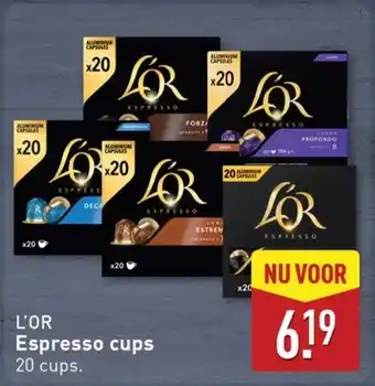 ALDI L'or espresso cups aanbieding