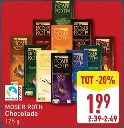 ALDI Moser roth chocolade aanbieding