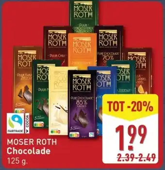 ALDI Moser roth chocolade aanbieding