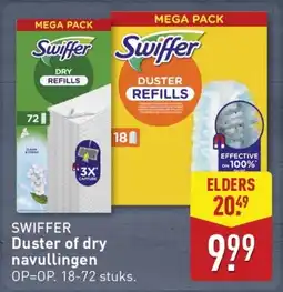ALDI Swiffer duster of dry navullingen aanbieding