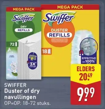 ALDI Swiffer duster of dry navullingen aanbieding