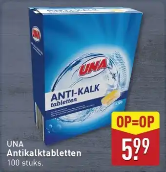 ALDI Una antikalktabletten aanbieding