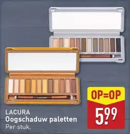 ALDI Lacura oogschaduw paletten aanbieding