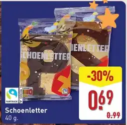 ALDI Schoenletter aanbieding