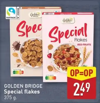 ALDI Golden bridge Special flakes aanbieding