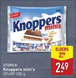ALDI Storck Knoppers mini's aanbieding