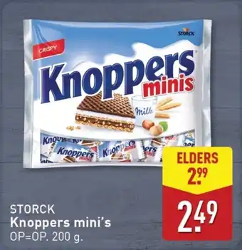 ALDI Storck Knoppers mini's aanbieding