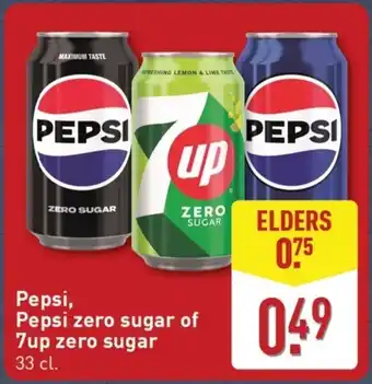 ALDI Pepsi, Pepsi zero sugar of 7up zero sugar aanbieding