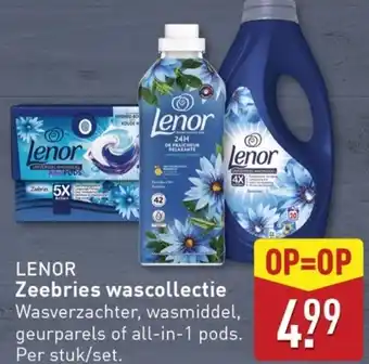 ALDI Lenor Zeebries wascollectie aanbieding