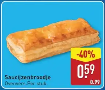 ALDI Saucijzenbroodje aanbieding