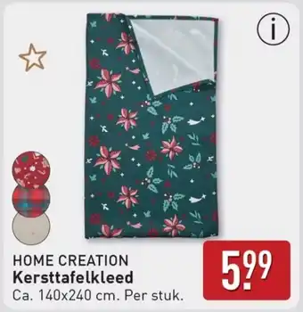 ALDI Home creation Kersttafelkleed aanbieding