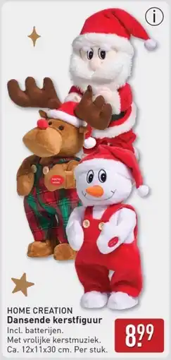 ALDI Home creation Dansende kerstfiguur aanbieding