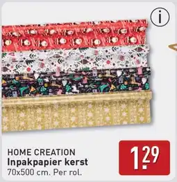 ALDI Home creation Inpakpapier kerst aanbieding