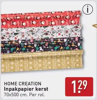 ALDI Home creation Inpakpapier kerst aanbieding