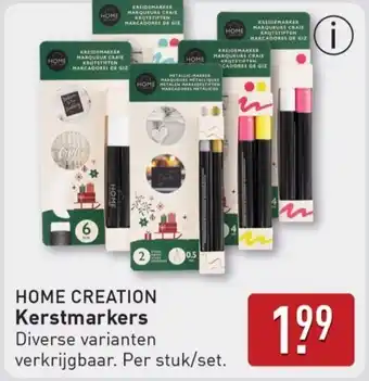 ALDI Home creation Kerstmarkers aanbieding