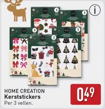 ALDI Home creation Kerststickers aanbieding
