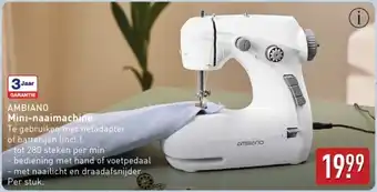 ALDI Ambiano Mini-naaimachine aanbieding