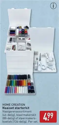 ALDI Home creation Naaiset starterkit aanbieding