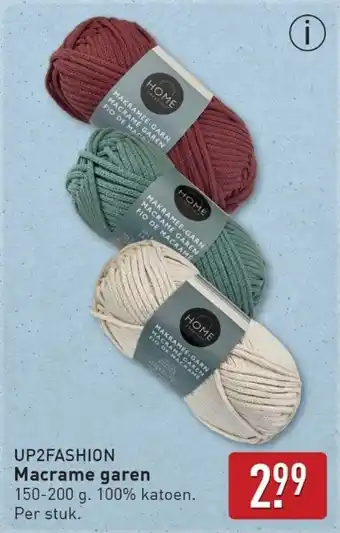 ALDI Up2fashion Macrame garen aanbieding