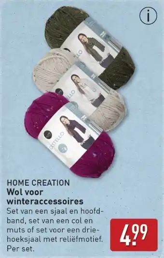 ALDI Home creation Wol voor winteraccessoires aanbieding