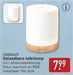 ALDI Casalux Oplaadbare tafellamp aanbieding