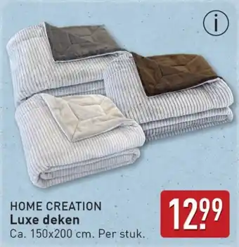 ALDI Home creation Luxe deken aanbieding