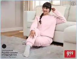 ALDI Up2fashion Pluchen sweater of joggingbroek aanbieding